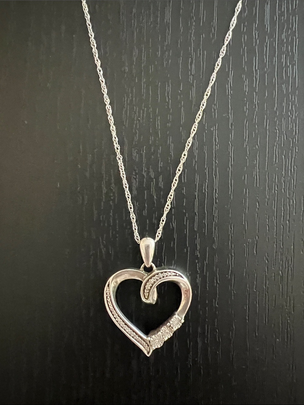 Kay’s Sterling Silver Heart Pendant Necklace - Silver